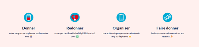 Nos valeurs : Donner, Redonner, Organiser et Faire donner