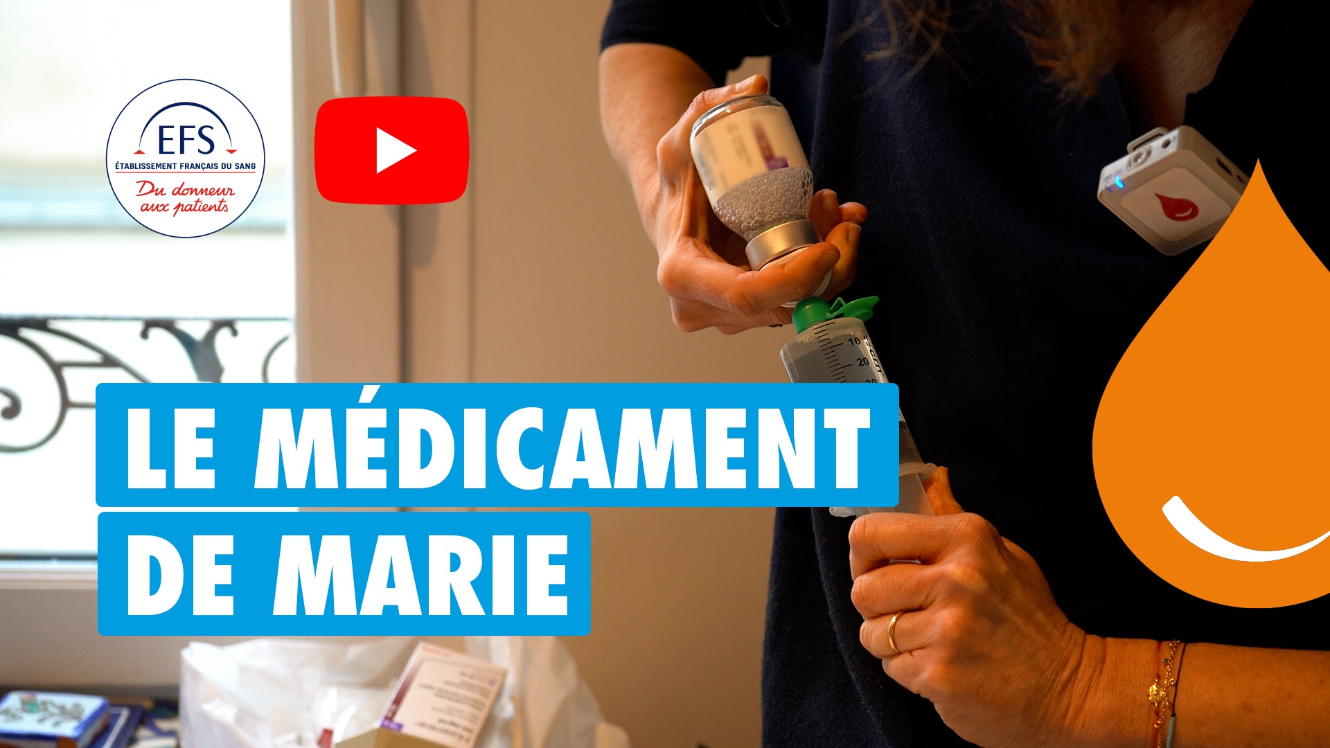 Marie bénéficie d'immunoglobulines à domicile