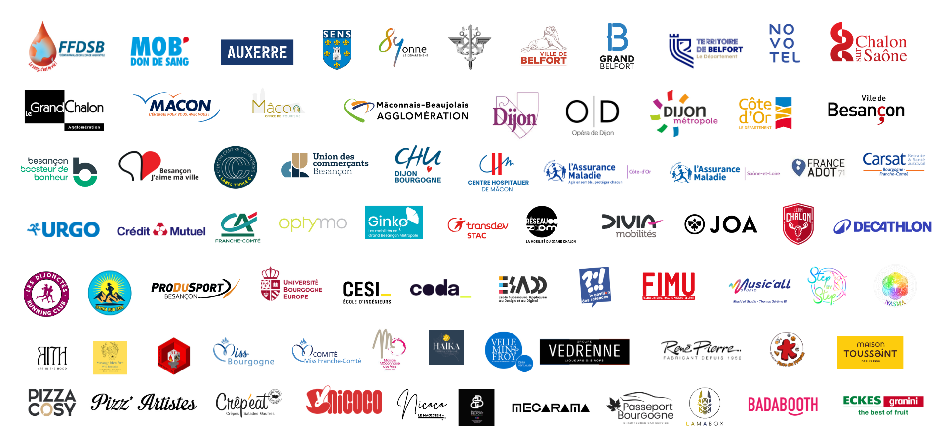 Logos partenaires journées mondiale des donneurs de sang