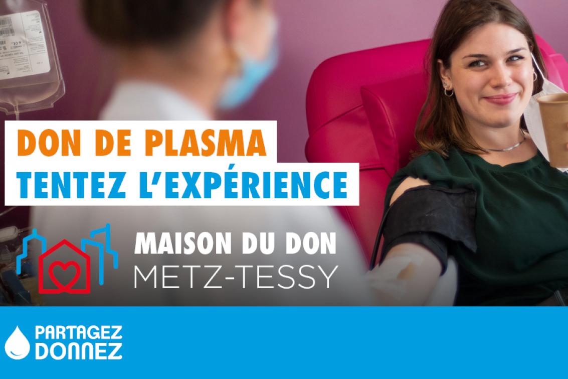 le don de plasma à la maison du don de Metz-Tessy