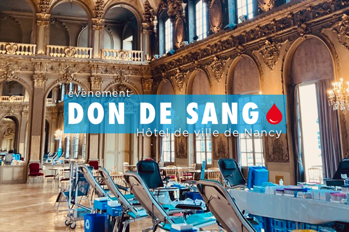 Don de sang gastronome à l'Hôtel de ville de Nancy 