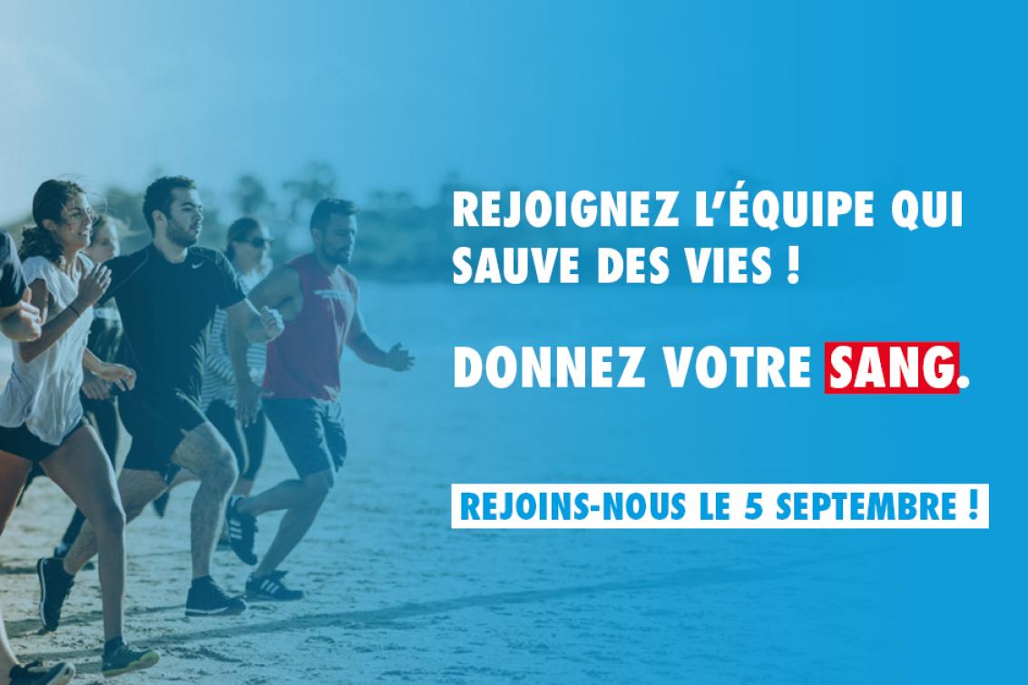 Affiche événement rentrée sportive - Maison du don de Lorient
