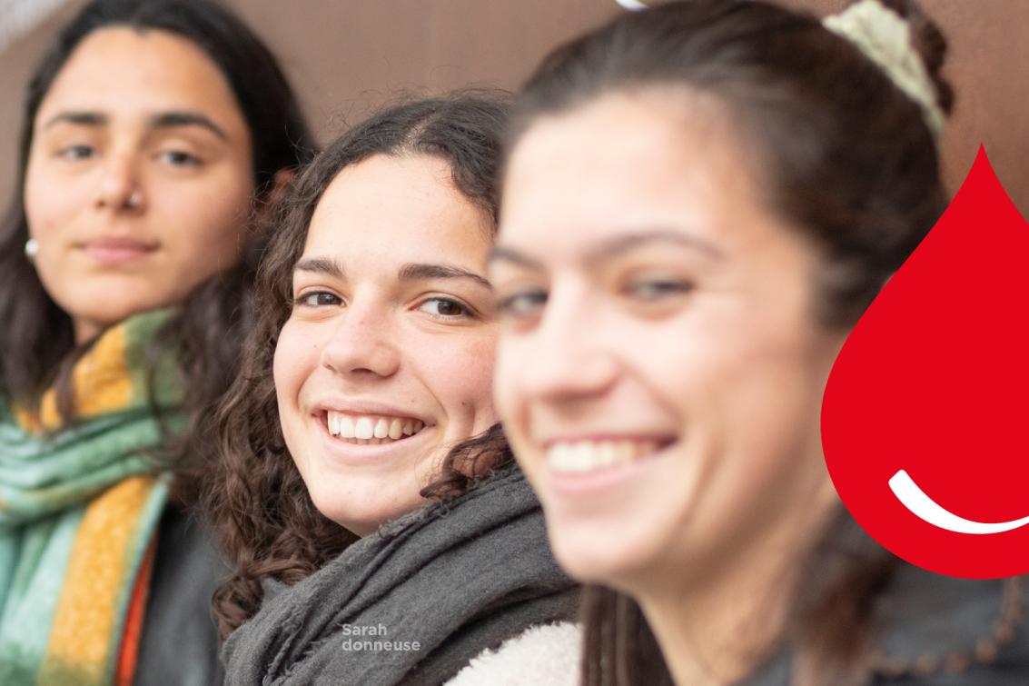 Donneuses de sang après leur don