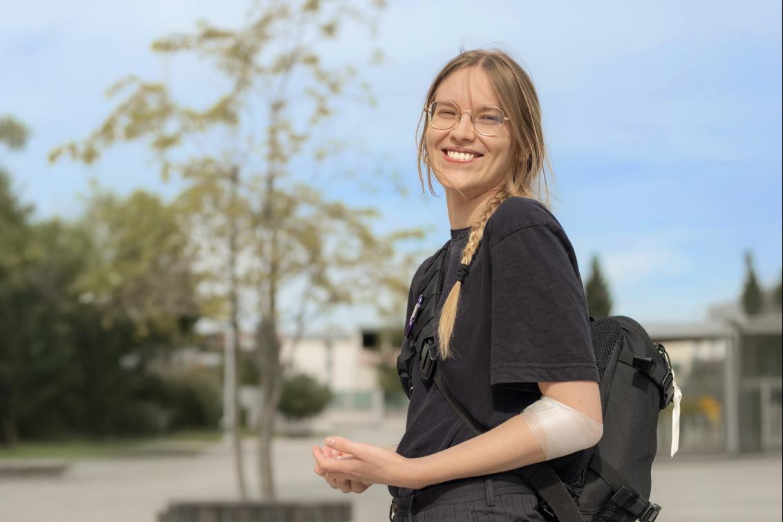 Donneuse de sang après son don