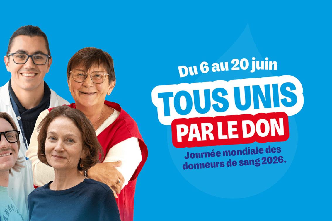 Tous unis par le don : la journée mondiale des donneurs de sang 2026