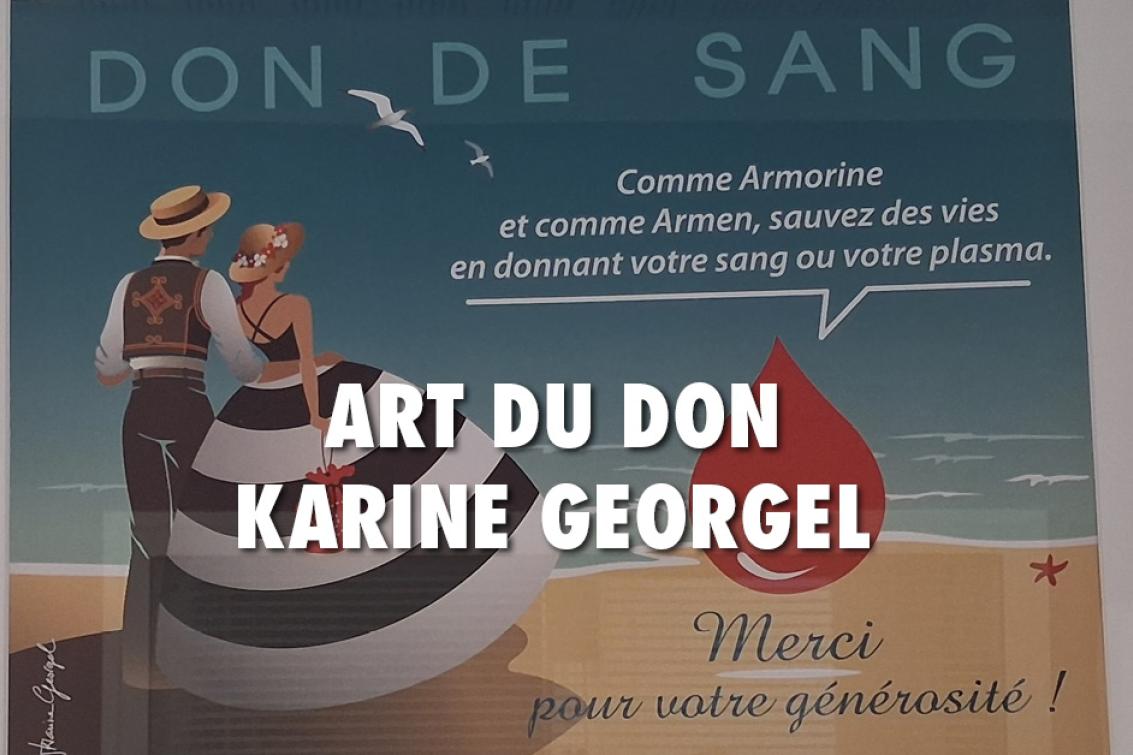 Karine Georgel expose à la Maison du don St-Brieuc 👩‍🎨🩸