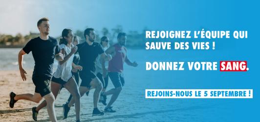 Affiche événement rentrée sportive - Maison du don de Lorient