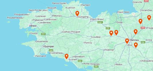 carte interactive de covoiturage