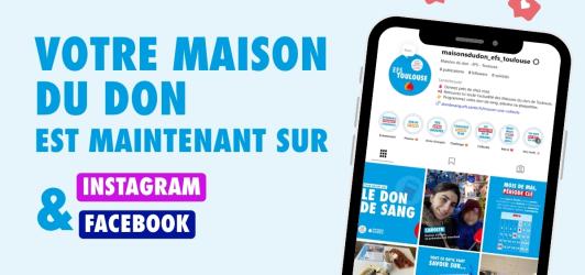 Maisons du don Toulouse Instagram Facebook