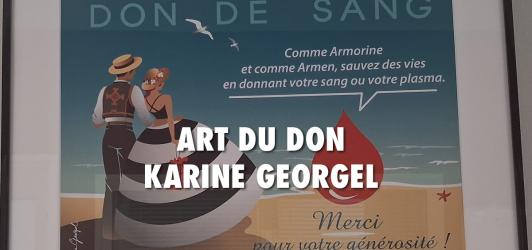 Karine Georgel expose à la Maison du don St-Brieuc 👩‍🎨🩸