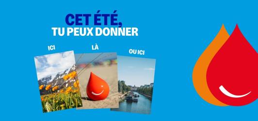 Donnez cet été partout où vous êtes